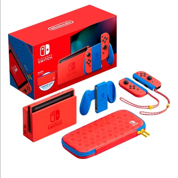 Limited Edition Collectible Mario Edition Switch Console with Metroid Prime 🍄🎮 - Picture 2 of 16